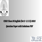CBSE Board Class 10 English Question Paper 2025 English Set 3 2 1 3